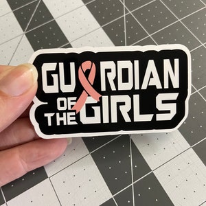 Guardian of the Girls Glossy Sticker, Mammo, mammography, Mammo Technologist, radiologic Technologist, radiology