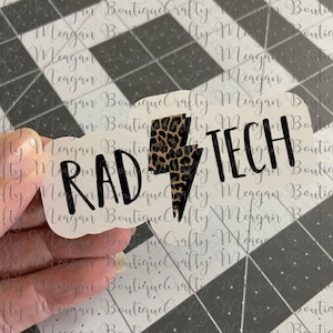 Rad Tech Glossy Sticker, radiologic technologist, radiology, Xray tech