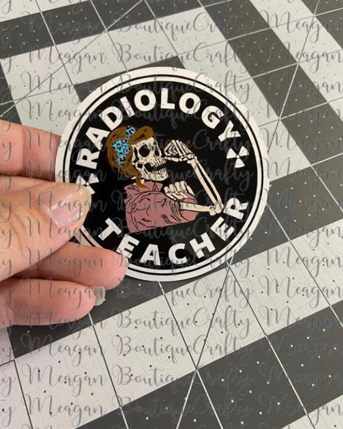 Rad Tech Sticker File Radiology Teacher Glossy Sticker, Rad Tech, Radiologic Technologist ...
