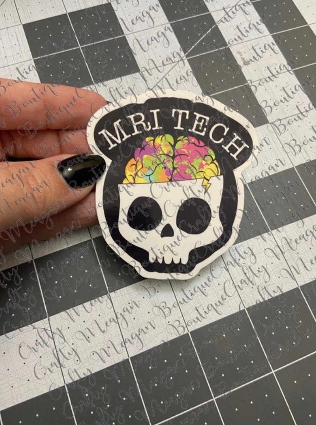Mri Scanner Sticker MRI Tech Glossy Sticker, Rad Tech, Ct Tech, Radiology, Radiologist ...
