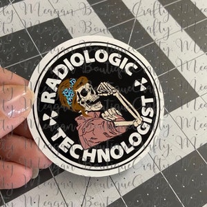 Radiologic Technologist Glossy Sticker, rad tech, radiology, Xray tech