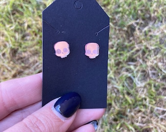Skull Stud Earrings, rad tech, radiologic Technologist, radiology, Xray tech, skeleton, ct tech, mri tech, ir tech
