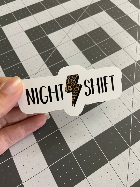 Night Shift Glossy Sticker Rad Tech Radiology Radiologic Etsy