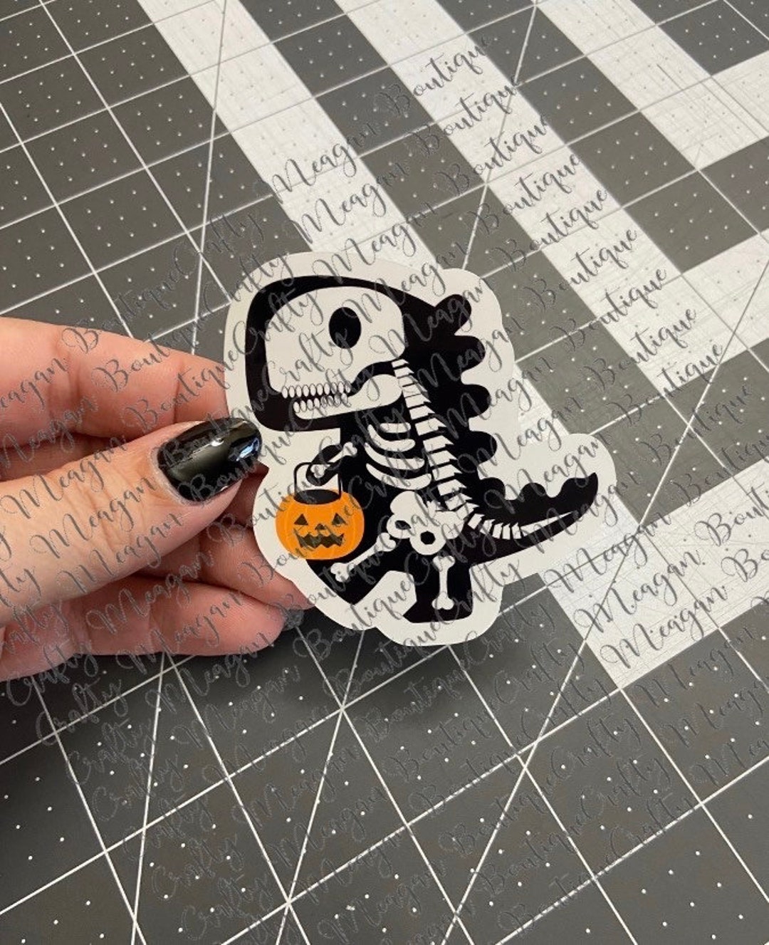 Rad Rax Dinosaur Sticker Radosaurus Trick or Treating Glossy Sticker, Skeleton, T-rex, Rad Tech ...