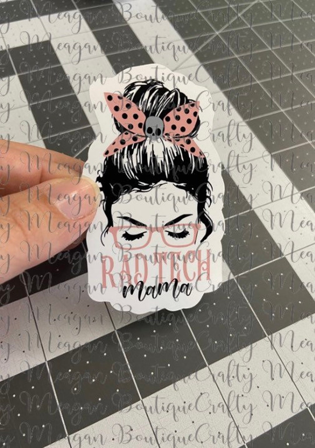 Rad Tech Sticker File Rad Tech Mama Glossy Sticker, Rad Tech, Radiology, Radiologic ...