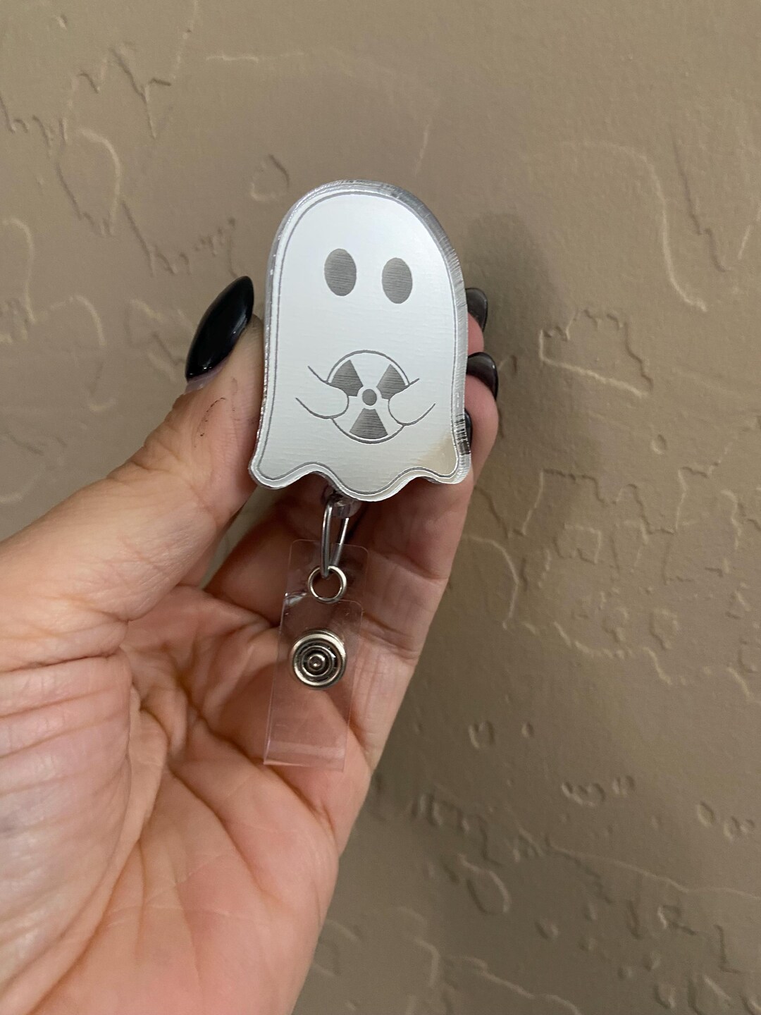 Radiology Ghost Silver Mirrored Badge Reel, Xray Tech, Ct Tech ...