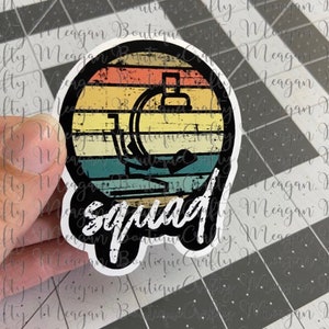 C Arm Squad Glossy Sticker, rad tech, radiologic technologist, radiology, surgery, OR, IR tech, interventional