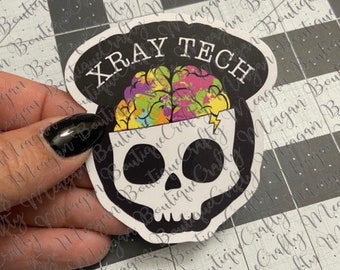 XRAY Tech Glossy Sticker, rad tech, ct tech, radiology, radiologist, radiologic technologist, xray