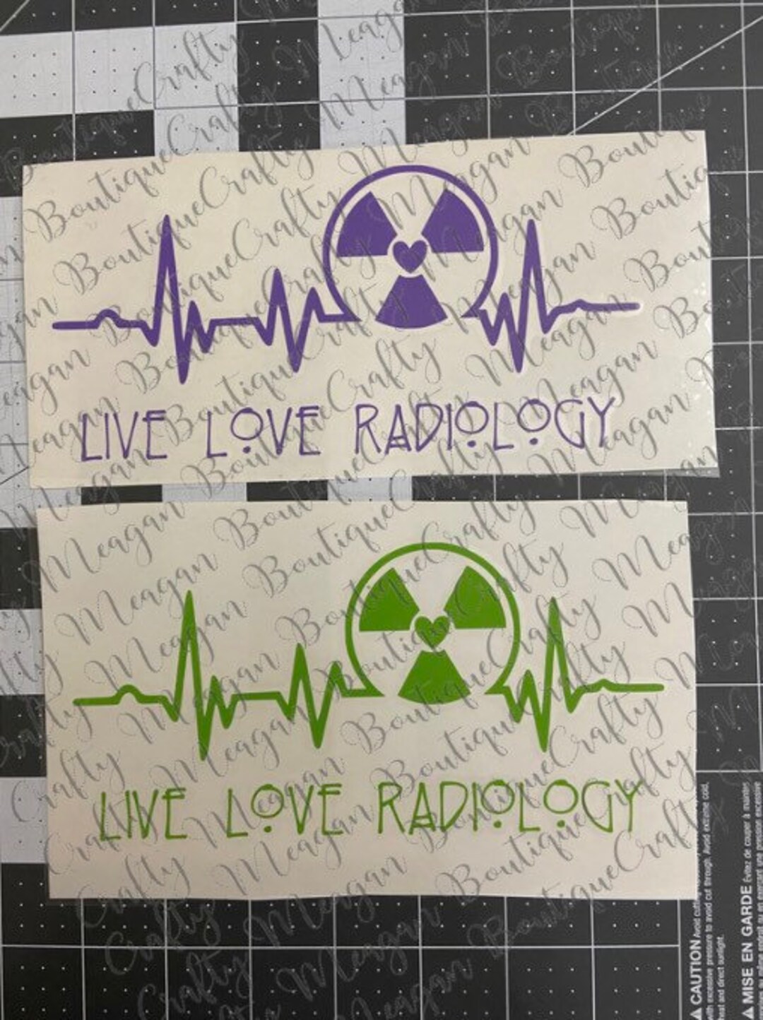 Live Love Radiology Car Decal Radiologic Technologist Rad Etsy