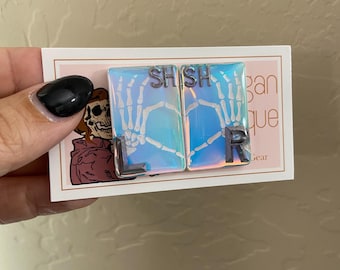 Skeleton Hands Heart Holographic  Xray Marker Set, xray, skeleton, rad tech, radiologic technologist, Xray tech, radiology