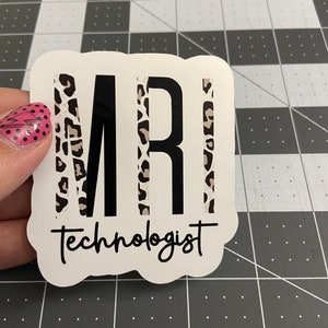 MRI Technologist Glossy Sticker, radiology