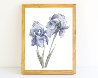 New Jersey Violet Ink Sketch Print / Printable / Art / Digital - Etsy