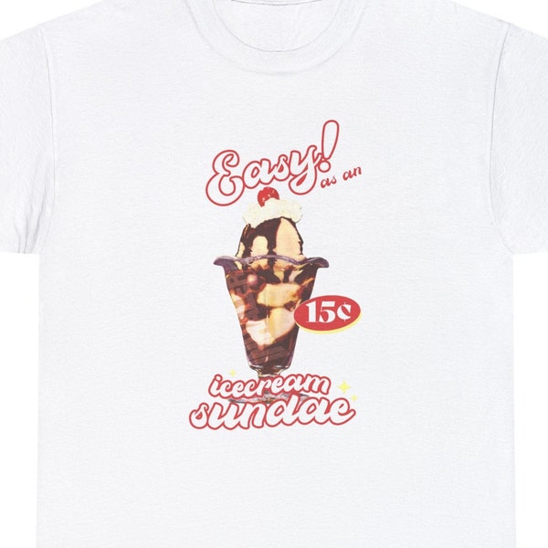 Inhaler Band Tee 'Ice Cream Sundae' Vintage - Unisex Heavy Cotton Tee