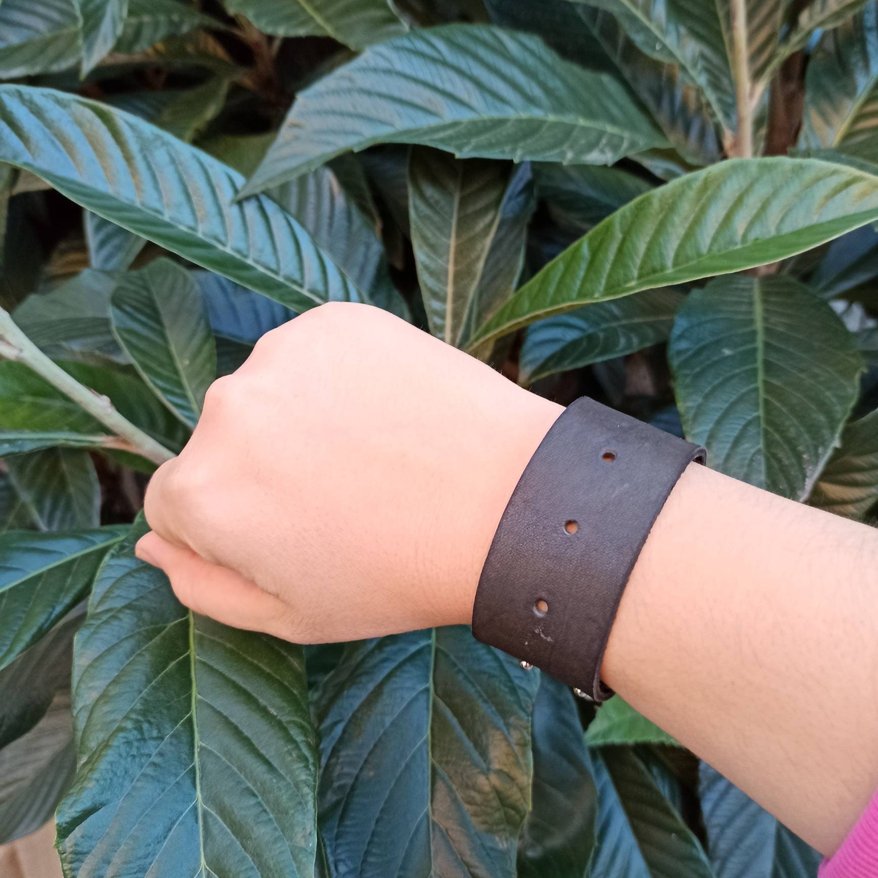 Leather Wristband men
