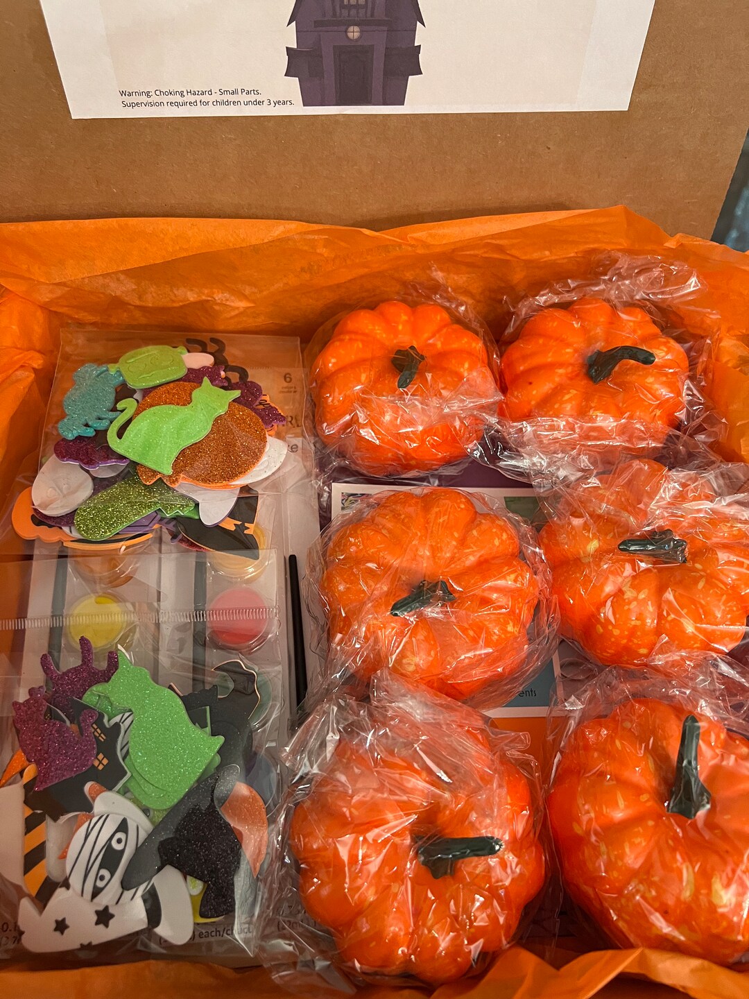 Halloween Crafts for Kids Pumpkin Decorating Kit Halloween Etsy