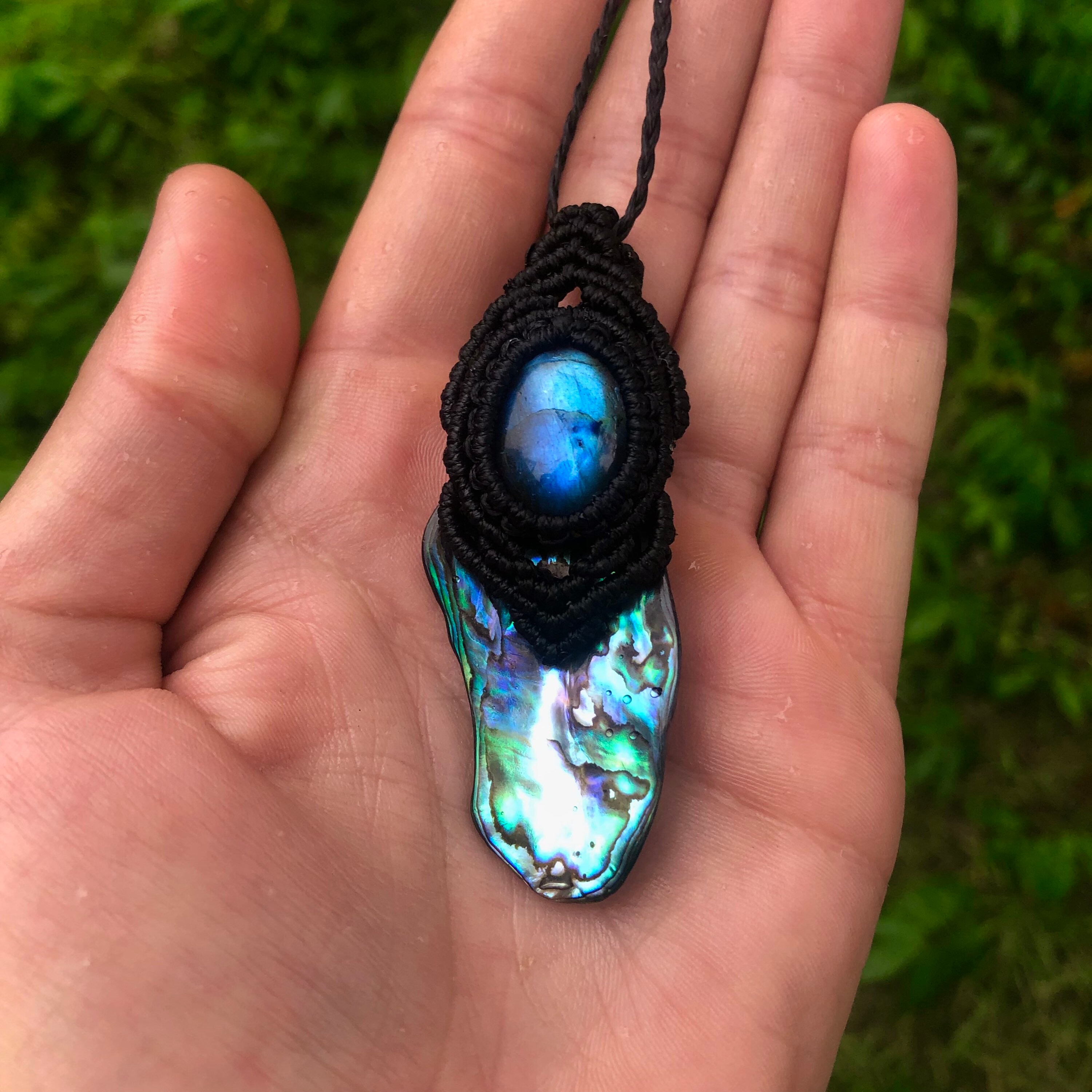 Labradorite \u0026 Paua Shell Talisman 