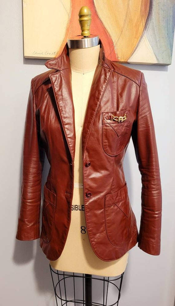 Etienne Aigner Genuine Leather J Net Jacket