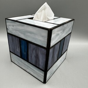 Reflections Stained Glass Tissue Box Cover image 3