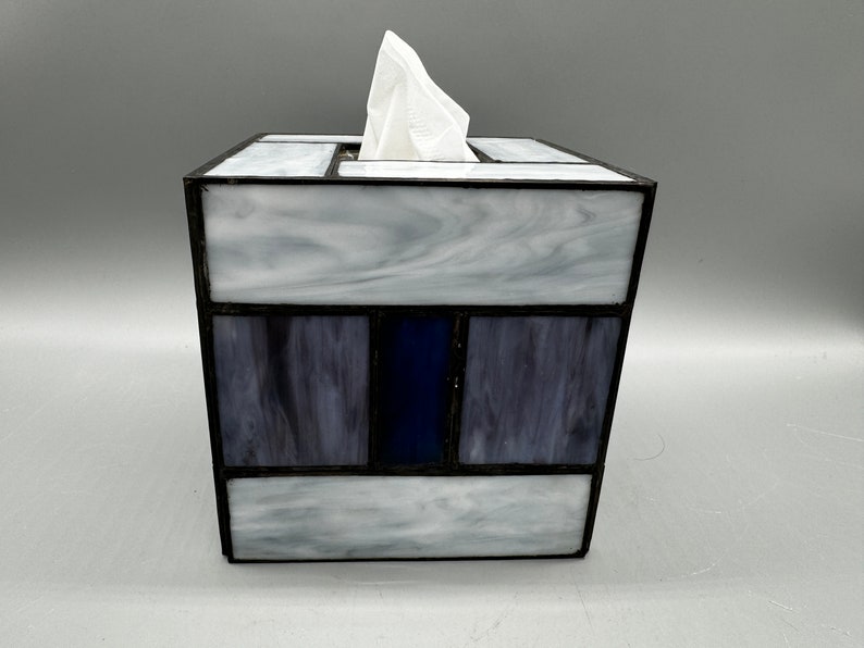 Reflections Stained Glass Tissue Box Cover image 4