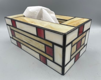 Fifth Avenue stained glass tissue box cover