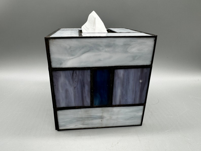 Reflections Stained Glass Tissue Box Cover image 7
