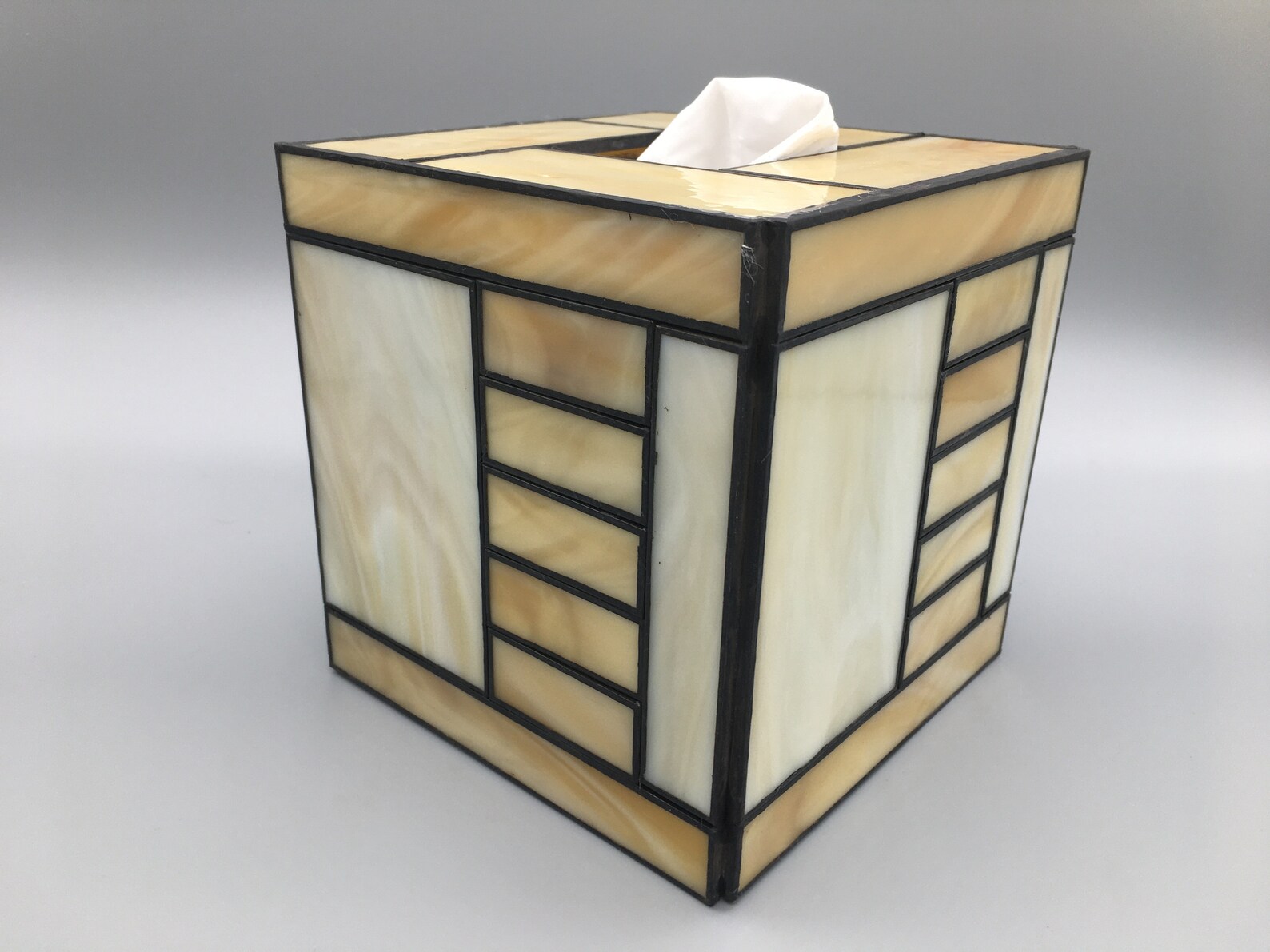 The Library Stained Glass Tissue Box Cover Etsy UK