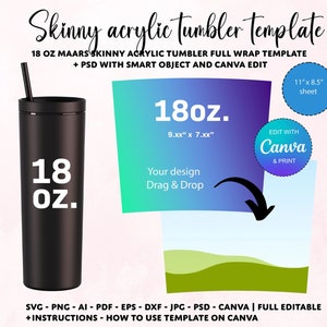 Acrylic Tumblers 18oz - Etsy