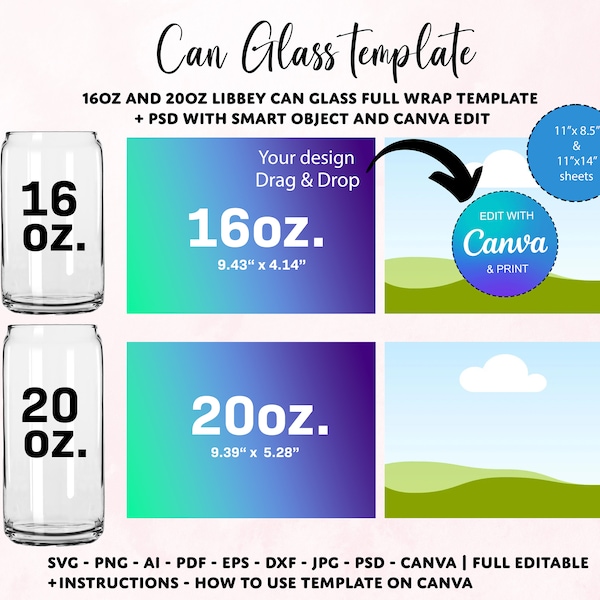 16 Oz Beer Can Glass Template Etsy 16 Oz Beer Can Glass Template Etsy