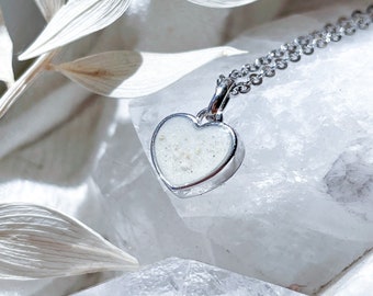 DIY  ashes, hair, fur mini heart keepsake memorial