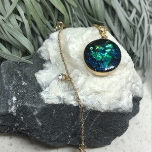 Deep Ocean urn memorial Pendant Keepsake, memorial jewellery, keepsake pendant, ashes jewellery, urn necklace, keepsake gift image 2