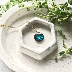 Deep Ocean urn memorial Pendant Keepsake, memorial jewellery, keepsake pendant, ashes jewellery, urn necklace, keepsake gift image 3