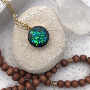 Deep Ocean urn memorial Pendant Keepsake, memorial jewellery, keepsake pendant, ashes jewellery, urn necklace, keepsake gift image 4