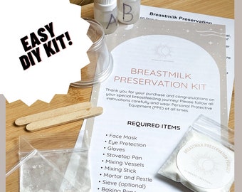 Breastmilk Preservation DIY kit easy at home Australia breastmilk jewellery simple quality