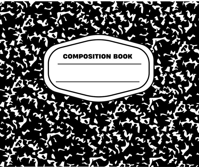 Composition Book Png, Sublimation Mouse Pad for School or Home - Etsy
