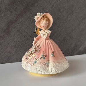 Josef Originals Amazing Grace Figure and Music Box - Praying Girl with Bible
