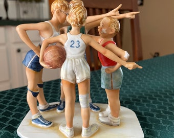 Norman Rockwell Basketball Figurine "OH YEAH" from The Gift World of Gorham