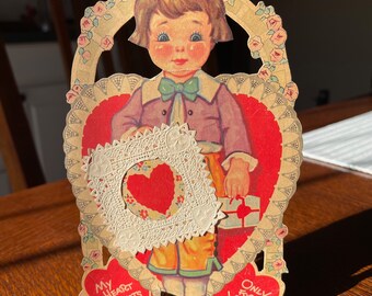 1930s Valentines Stand-ups, Cards, Made in USA, Made in Germany, Sweet and Perfect for your Vintage Love
