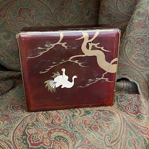 Chinese Lacquer or Japanese Box Lovely Vintage
