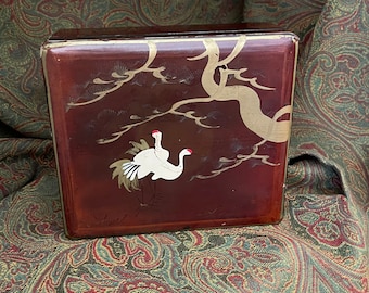 Lovely Vintage Lacquer Chinese or Japanese Box