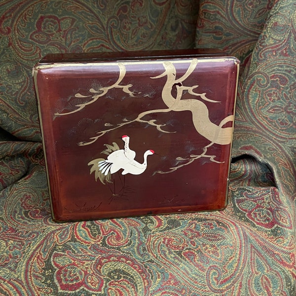 Lovely Vintage Lacquer Chinese or Japanese Box