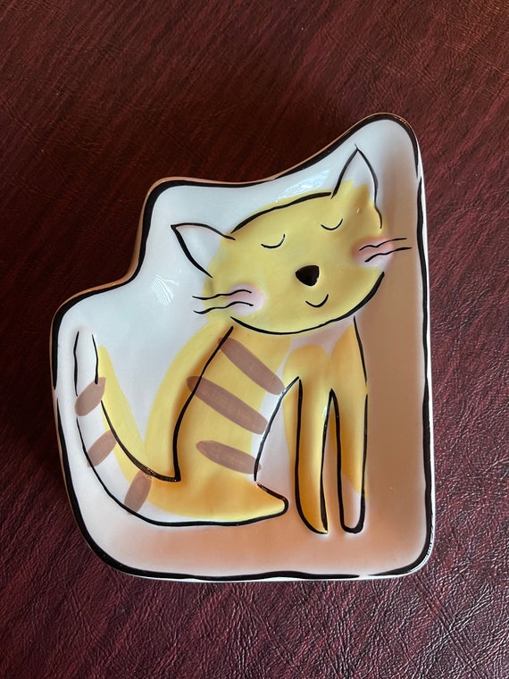 Jenny Faw Cat Trinket Dish - Cute Gift for Kitty … - image 1