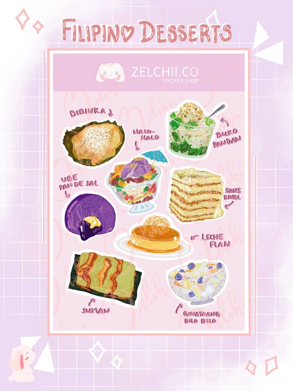 Filipino Desserts Menu