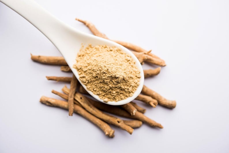 ASHWAGANDHA ORGANIC Pulver Indisk Ginseng Premium Stress Trötthet Ångest Lindring bild 1
