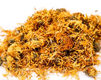 Organic Dried Marigold Flowers Calendula Officinalis - Premium Quality