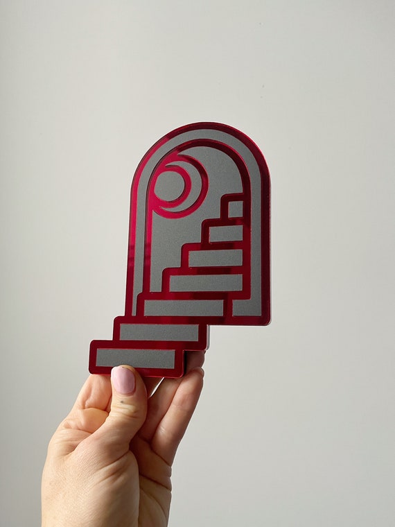 Staircase Portal red and Black Wall Hanging Classic - Etsy Staircase Portal red and Black Wall Hanging Classic - Etsy