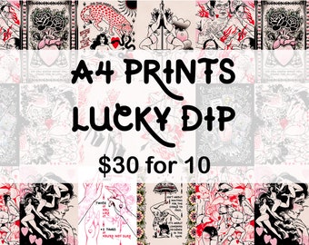 SALE A4 Lucky Dip Prints (10 Prints Total)