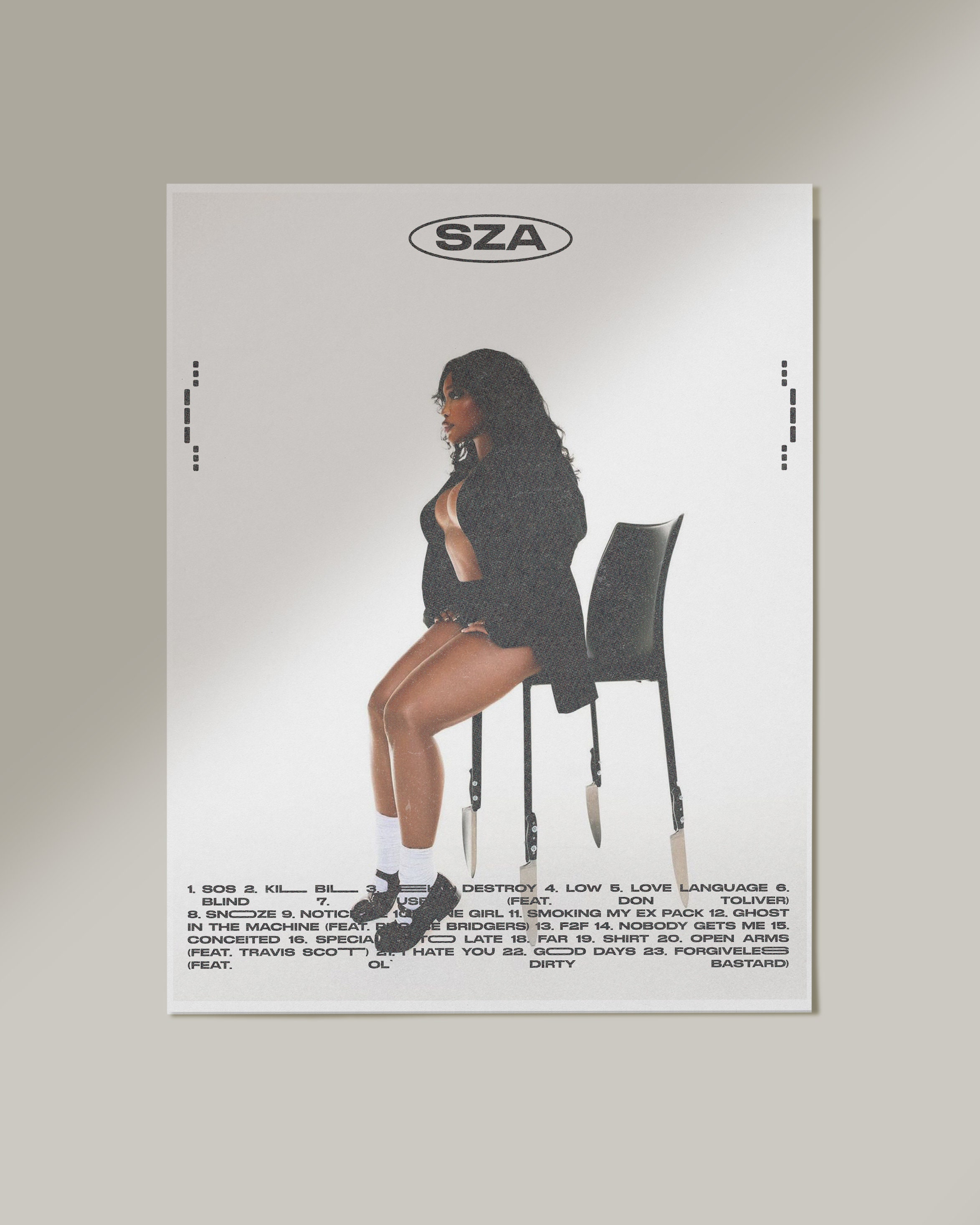 Discover Sza Poster, SOS Poster, Sza Album Poster