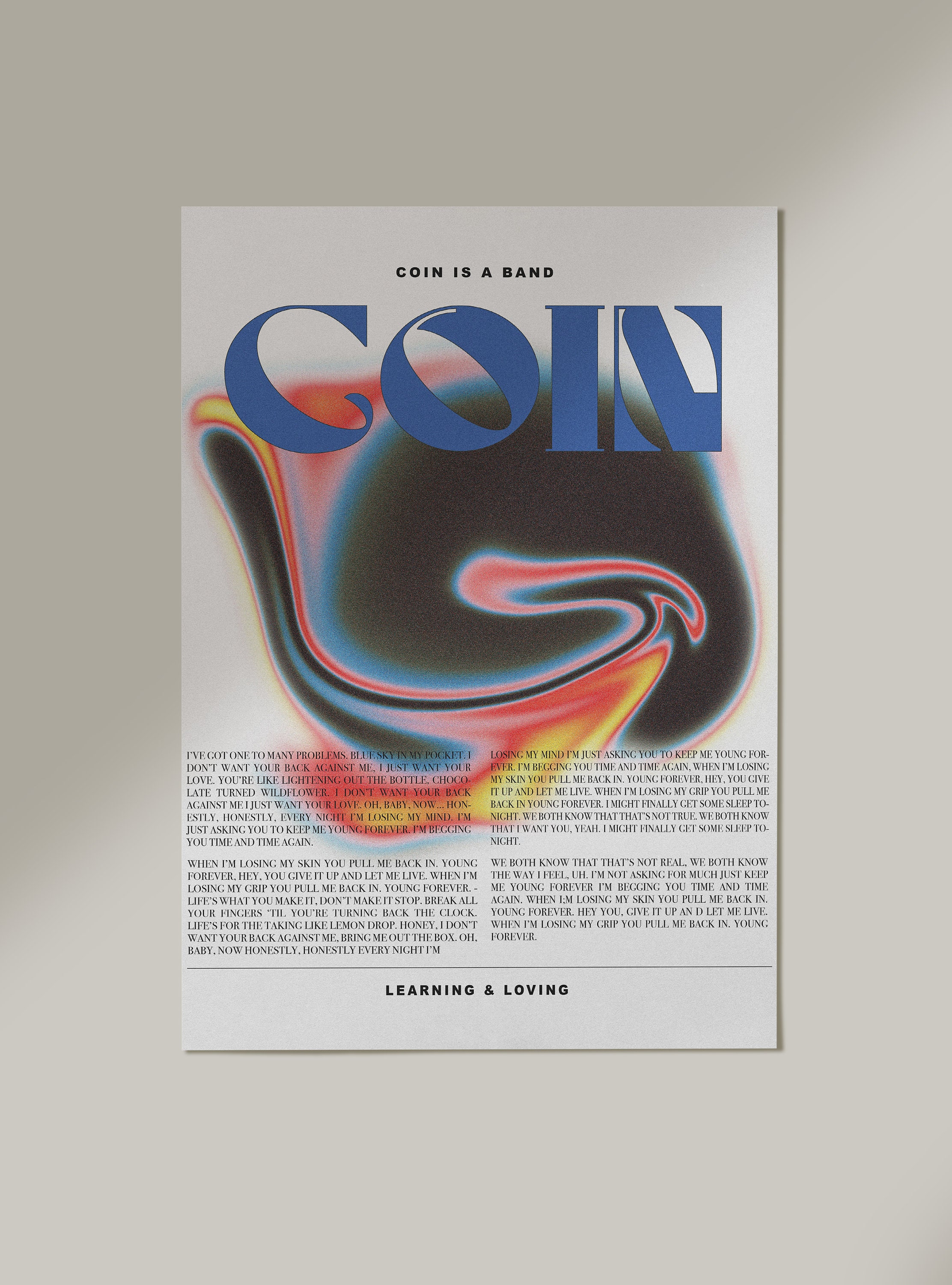 Coin is A Band Poster Coin Uncanny Valley Poster Coin Brad Etsy