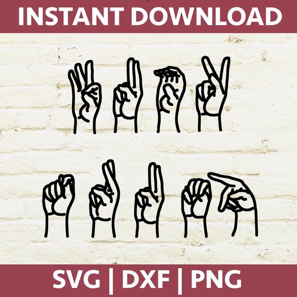 Fuck Trump Sign Language SVG / DXF / PNG File for Cricut, Silhouette, or Print on Demand