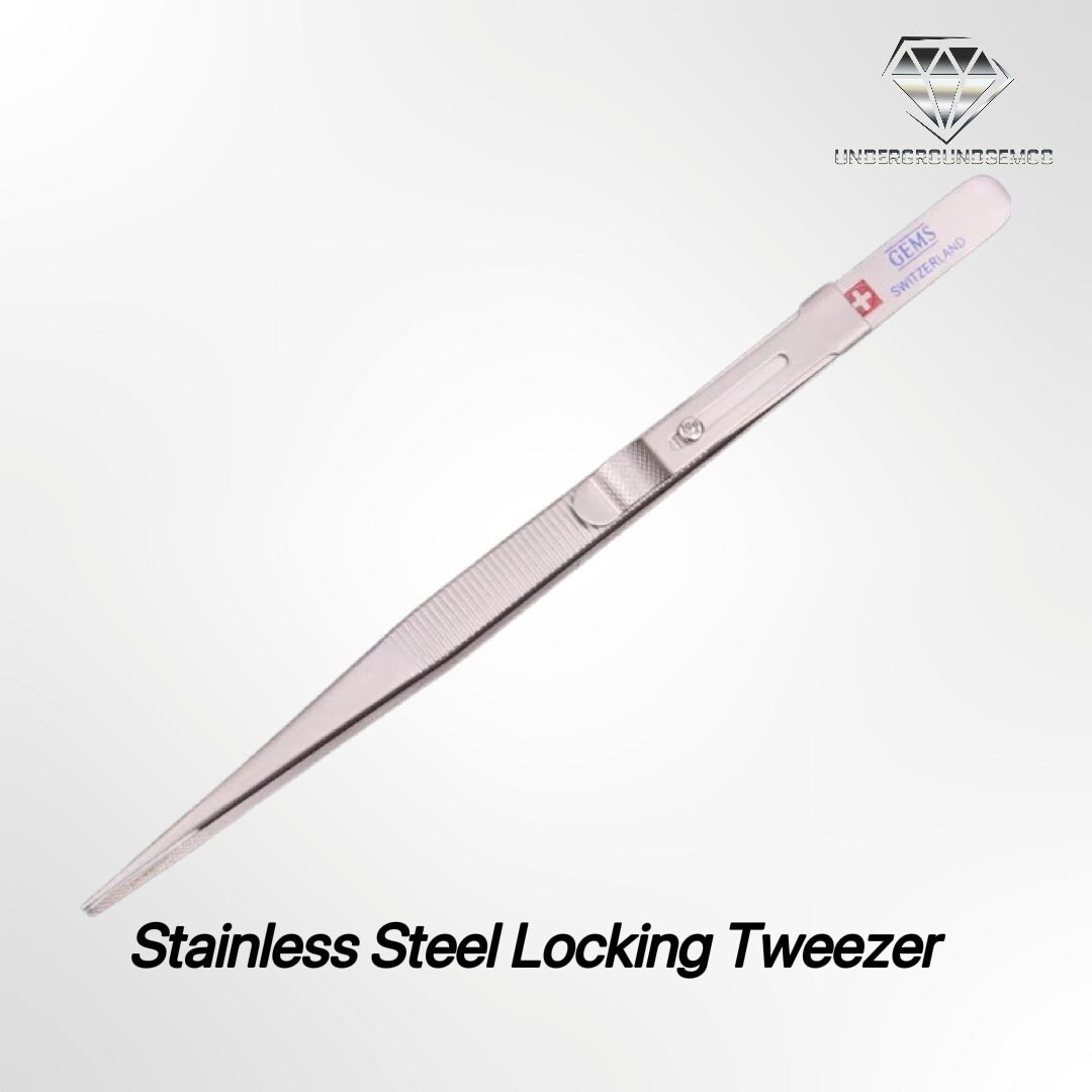Gem and Diamond Tweezers Locking Jewelry Tweezers Sliding Etsy